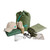 The Den Kit Company The Ultimate Shelter Kit front view of the duffle bag and contents on a white background