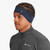 Person wearing Montane Protium Fleece Headband in Eclipse Blue on a white background