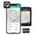 TwoNav Roc GPS Device front view with iphone showing app and mapping