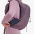 Person wearing Montane Trailblazer 16 Backpack in moonscape purple showing the easy access pocket