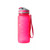 Full rear view of the pink OS Water Bottle (650ml) by Ordnance Survey Outdoor Kit with retail tags and capacity measurements