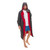 Person standing wearing the Red Paddle Co Pro Change EVO Grey Long Sleeve Outdoor Robe unzipped with hood up facing forward