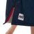 Close up of the white Red logo on Red Paddle Co Pro Change EVO Navy Long Sleeve Outdoor Robe
