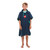 Child wearing the Red Paddle Kids Quick Dry Navy Change Robe facing forwards with hood down