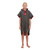 Child wearing the Red Paddle Kids Quick Dry Grey Change Robe facing forwards with hood down