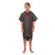 Child wearing the Red Paddle Kids Quick Dry Grey Change Robe facing forwards with hood down