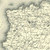 Close up of authentic reproduction of Ordnance Survey map of Holyhead1896-1904 with a yellow tint background