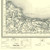 Close up of authentic reproduction of Ordnance Survey map of Rhyl 1896-1904 with a yellow tint background