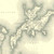 Close up of authentic reproduction of Ordnance Survey map of Sanday 1896-1904 with a yellow tint background