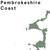 Close up of Pembrokeshire Coast Relief Map