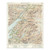 Reproduction Ben Nevis vintage map flat view