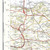 Close up of Reproduction Edinburgh vintage map flat view