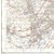 Close up of Reproduction Nottingham vintage map flat view