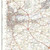 Close up of Reproduction Manchester vintage map flat view