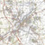 Close up of Reproduction Doncaster vintage map flat view