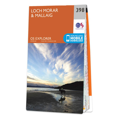 Orange front cover of OS Explorer Map 398 Loch Morar and Mallaig