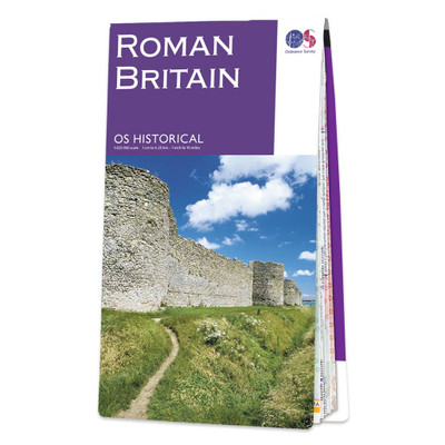Purple front cover of the OS Historical Map of Roman Britain