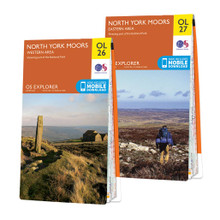 OS Explorer North York Moors map set