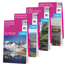 OS Landranger Eryri (Snowdonia) map set