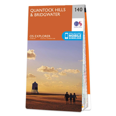 OS Map of Quantock Hills & Bridgwater | Explorer 140 Map | Ordnance ...