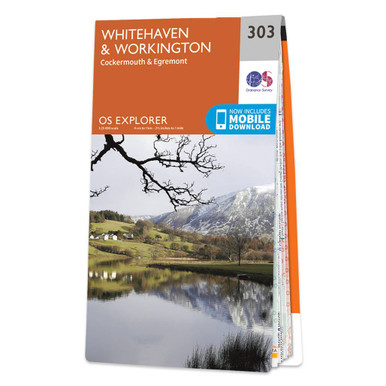 Whitehaven Postcode Map OS Map of Whitehaven & Workington | Explorer 303 Map | Ordnance Survey Shop