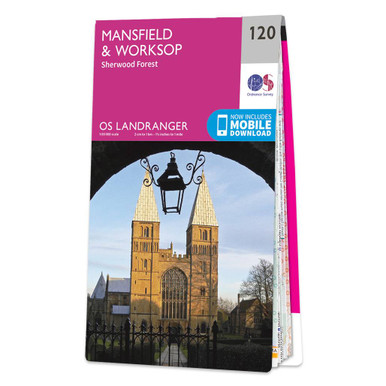 OS Map of Mansfield & Worksop | Landranger 120 Map | Ordnance Survey Shop