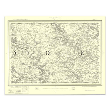 Pateley Bridge Postcode Map Historical Map of Pateley Bridge: 1896-1904 Revised New Edition for ...