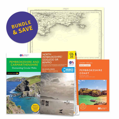 Pembrokeshire | OS Explorer & OS Landranger | Walking Guidebook | Old Map