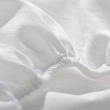 Grade A elastic around hem of sheet for snug fit