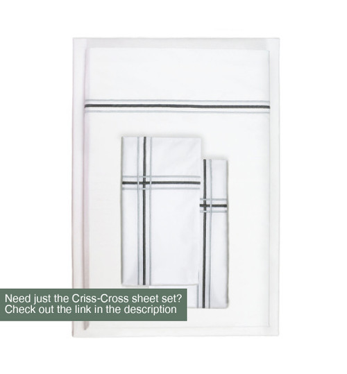 Criss Cross Italian Duvet and Sheet Set Collection