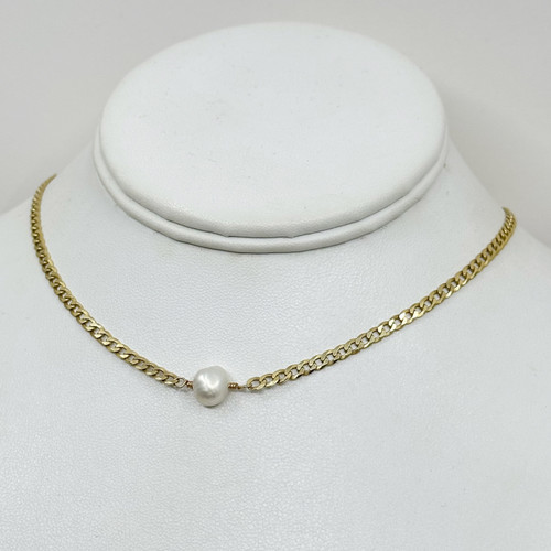 Rellery Gold Vermeil sterling silver pearl necklace SKU-813