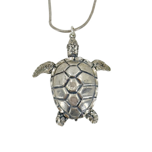 Sterling silver turtle pendant SKU-860