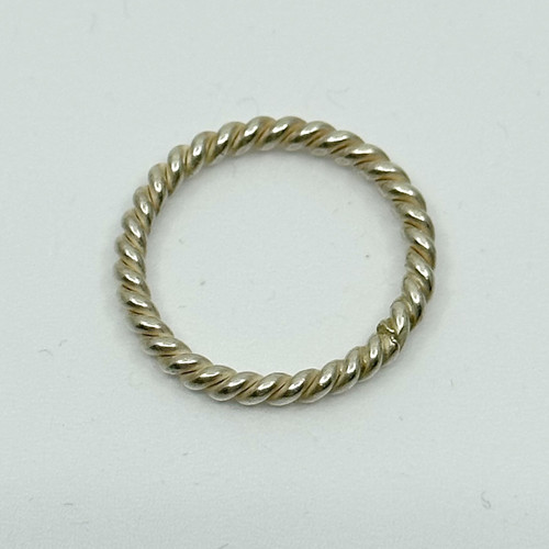 Sterling silver cable band Ring SKU-871