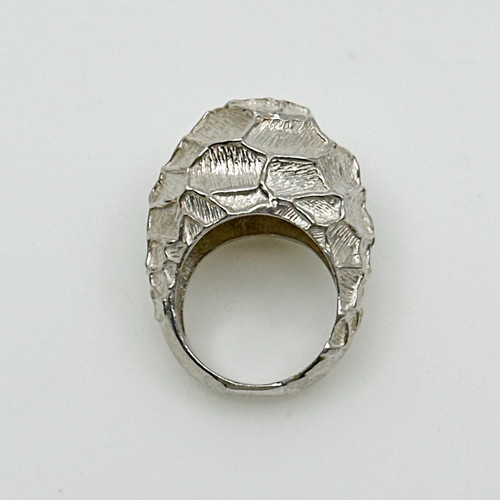 Mid Century sterling silver bold ring SKU-