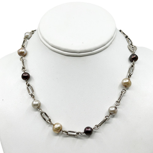 Alana Leigh Love Sterling Silver pearl necklace SKU-962