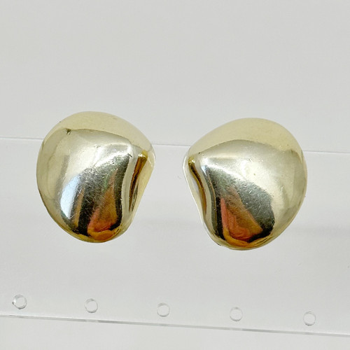 Mexican Gold Vermeil Sterling silver clip on earrings SKU-1153