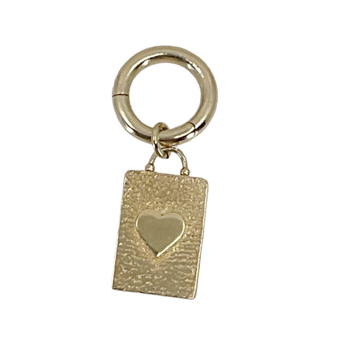 Gold Vermeil Sterling silver heart pendant SKU-968