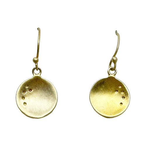 Gold Vermeil sterling silver drop earrings SKU-1133