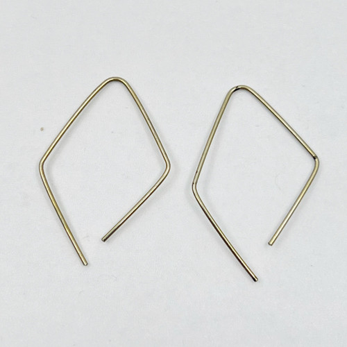 Sterling silver hoop wire earrings SKU-918