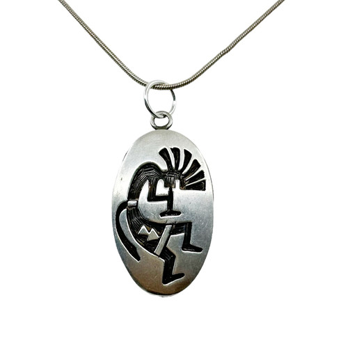 Native American Zuni sterling silver pendant SKU-1143