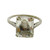 Art Deco Sterling silver  foil back rhinestone  ring  SKU-982