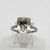 Art Deco Sterling silver  foil back rhinestone  ring  SKU-982