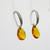 Sterling silver citrine  & cubic zirconia earrings SKU-1004