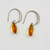 Sterling silver citrine  & cubic zirconia earrings SKU-1004