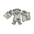 Mexican sterling silver I love Shopping  brooch pin SKU-1033