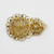 Gold over sterling silver filigree brooch pin  SKU-1042