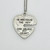 Vintage sterling Silver heart pendant SKU-32