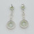Sterling silver Peridot & cubic zirconia drop earrings SKU-1121