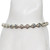 Sterling silver diamond cut heart link bracelet  SKU-1151