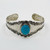 PZ Israel Sterling silver turquoise cuff bracelet  SKU-1170